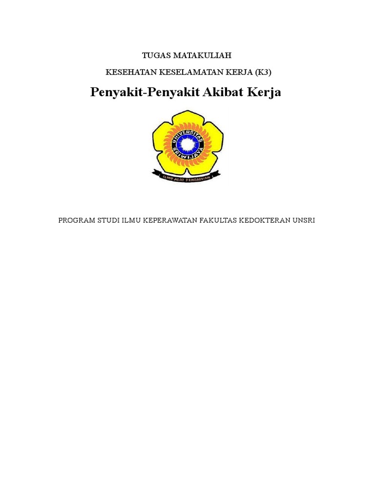 K3 Penyakit Akibat Kerja Pdf