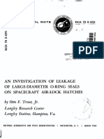A N Investigation of Leakage of Large-Dimeter O-Ring Seals On Spacecraft Air-Lock Hatches