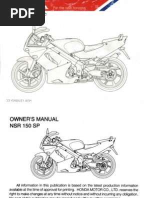Honda Nsr150sp Om