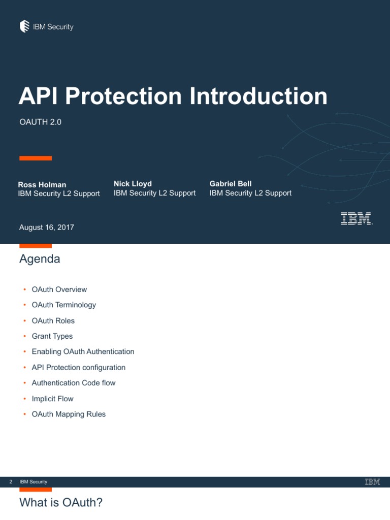 OpenMic ISAM API Protection 16aug2017 | PDF | Web Application ...
