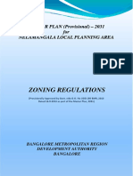 Nelamangala Master Plan 2031 Provisional Zoning Regulations