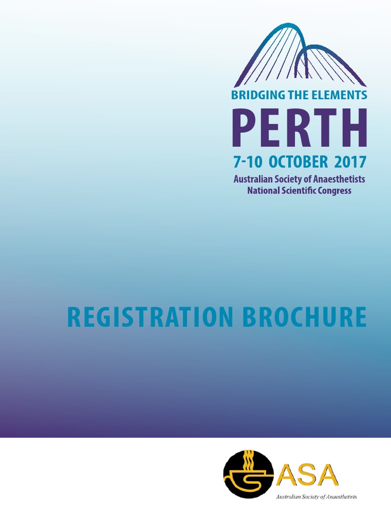 ASA 2017 Congress in Perth Guide | PDF | Anesthesiologist | Medicine