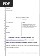 Sample Points and Authorities for Motion to Enforce Settlement Agreement in California Divorce