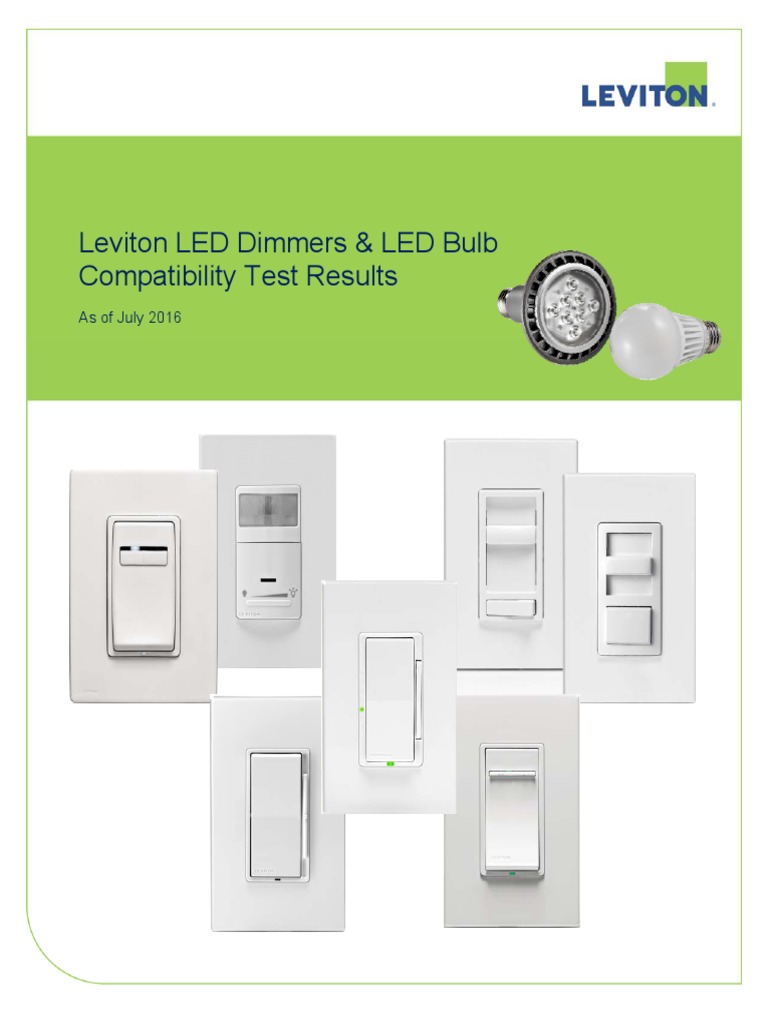 Dimmer Bulb Compatibility List PDF Interior Design Light