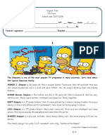 The Simpsons Family Test