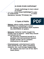 3 Types of Myths Notes