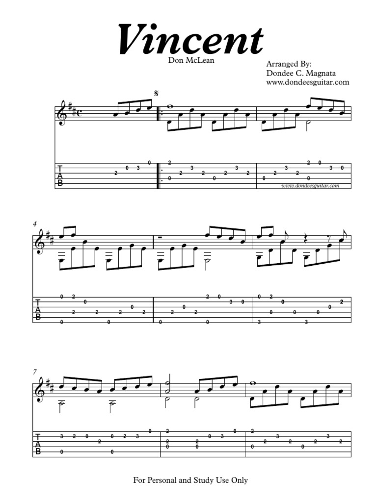 Vincent FingerStyle Guitar