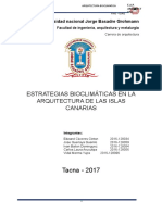 Estrategias Bioclimaticas en Las Islas Canarias (Resumen)