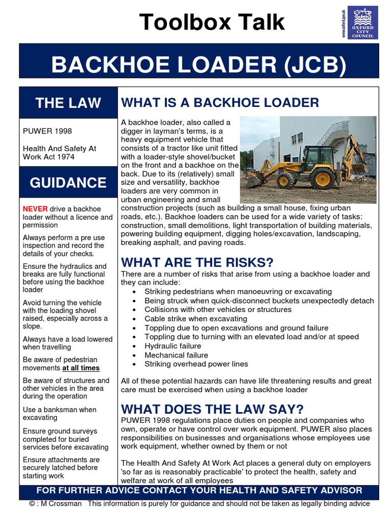 Backhoe Loader JCB | PDF | Loader (Equipment) | Industrial Equipment