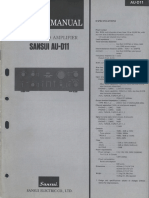 Sansui AU-D11 Service Manual