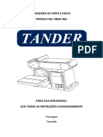 Instruções de segurança para lixadeira de cinta e disco modelo RBDS-46A