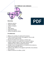 Instructivo para Elaborar Una Máscara