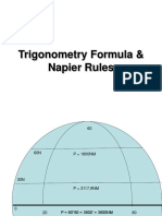 Trigonometry Formula & Napier Rules