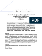 Strategic Planning For Implementing E-Government in Iran: Formulating The Strategies