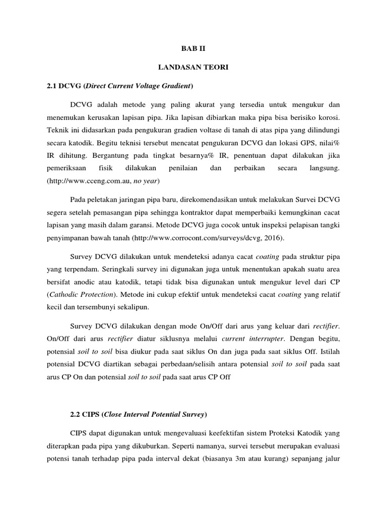 Metode DCVG dan CIPS untuk Pipa | PDF