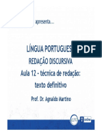 12 - Técnica de Redação Texto Definitivo