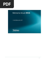 Memoria Integrada TEFONICA  - 2016 VERSI