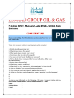 ESNAAD Group Oil & Gas Online Interview Application Form.