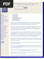 How To Perform A Windows XP Repair Install: Search
