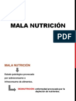 Fisiopatología de La Desnutrición Primaria