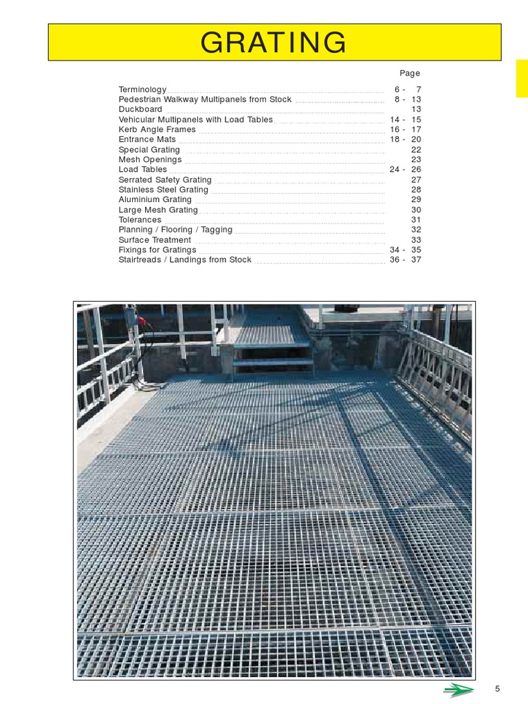 Grating Specification PDF | PDF | Computers | Technology & Engineering