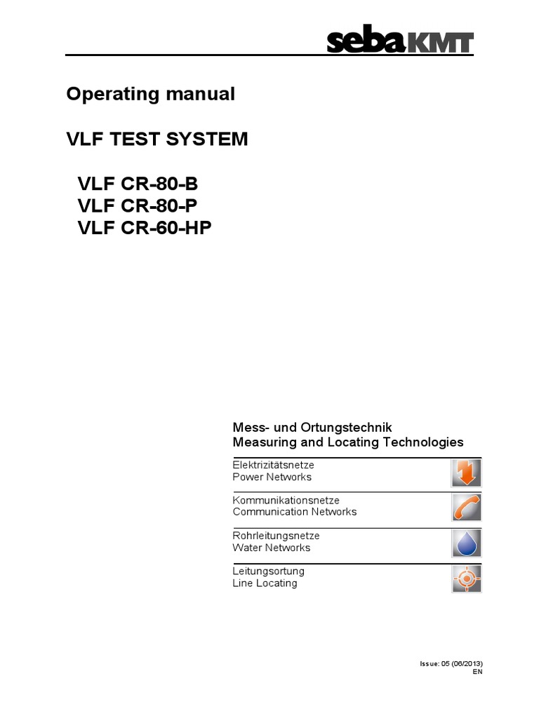 VLF Test System Operating Manual | PDF | Capacitor | Mains Electricity
