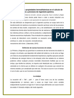 Aplicación de Las Propiedades Termodinámicas