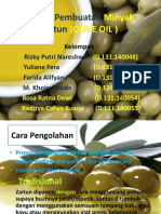 Proses Pembuatan Minyak Zaitun (OLIVE OIL)