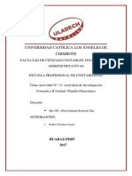 Activdad N° 13 Actividad de Investigación Formativa II Unidad.