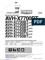 Pioeer Manual Service Avhx7700btxnuc