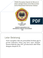 Fluoridasi Air PDAM (Perusahan Daerah Air Minum