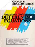 2500 Solved Problems in Differential Equations