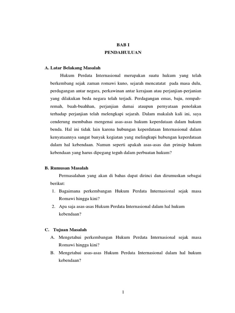 Makalah Hukum Perdata Internasional