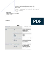 Reliability: Notes