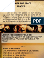 Prayer For Peace