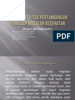 Dampak Aktifitas Pertambangan Terhadap Masalah Kesehatan