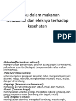 Bumbu Dalam Makanan Tradisional Dan Efeknya Terhadap Kesehatan