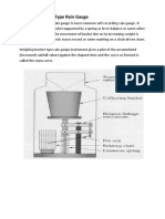 Weighing Bucket Type Rain Gauge