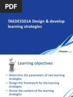 TAEDES501A Design & Develop Learning Strategies