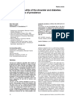 Adhesive Capsulitis of The Shoulder and Diabetes: A Meta-Analysis of Prevalence