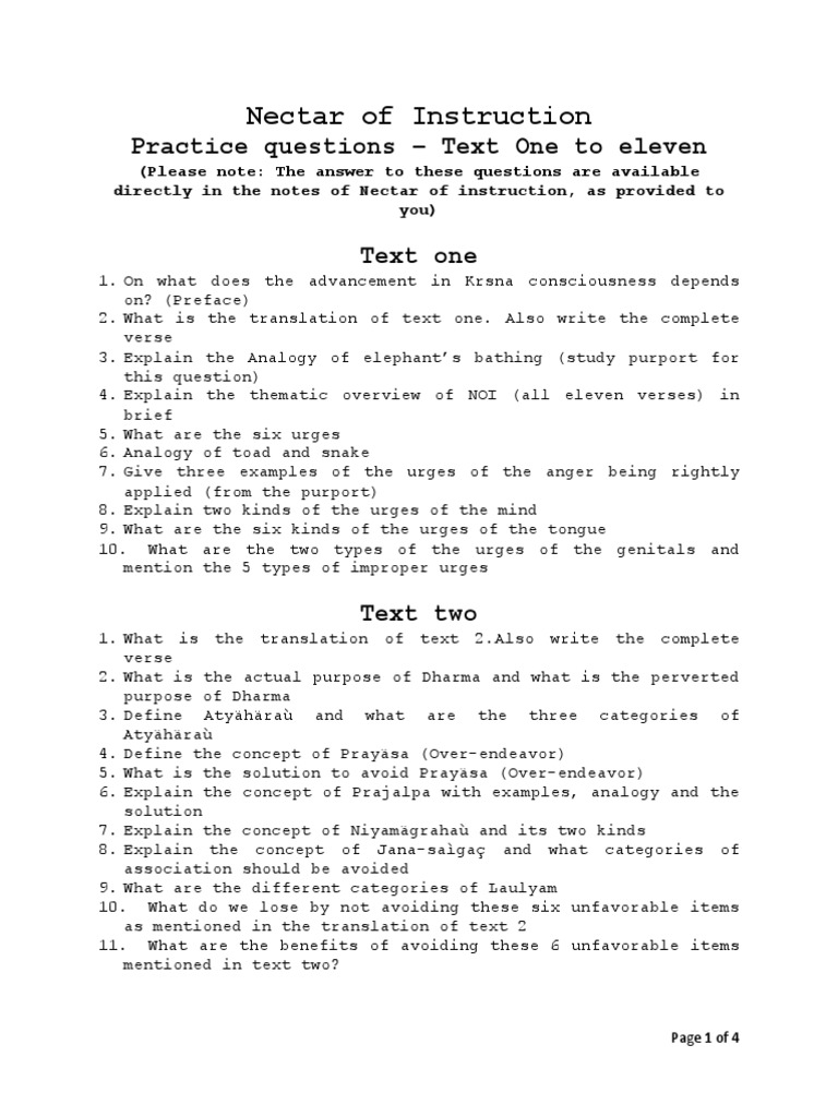 NOI Practice Questions and Answers | PDF | Bhakti | Indian Religions