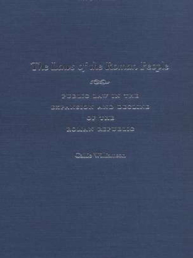 The Laws Of The Roman People Ancient Rome Roman Republic - 