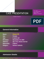 Pediatric Case Presentation