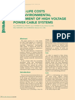 Whole-Life Costs and Environmental Assessment of High Voltage Power Cable Systems