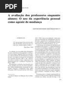 A Avaliação Dos Professores Enquanto