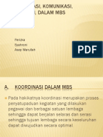 Koordinasi, Komunikasi, Supervisi, Dalam MBS