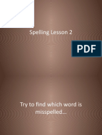 Spelling Lesson 2