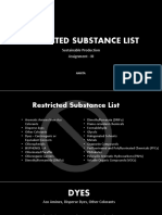 Restricted Substance List: Sustainable Production Assignment - III
