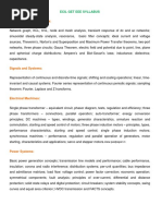 Ecil Eee and Eie Syllabus