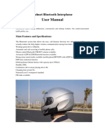 User Manual: Helmet Bluetooth Interphone